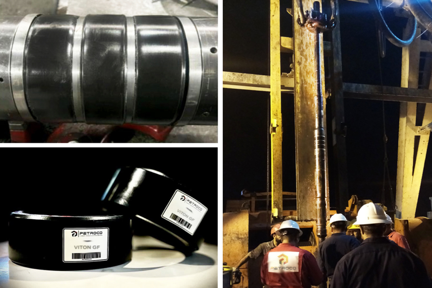 Installation of High Grade Viton® (Viton® GF) Rubber Packing Elements of PETROCO in South Azadegan Oil Field (2023)